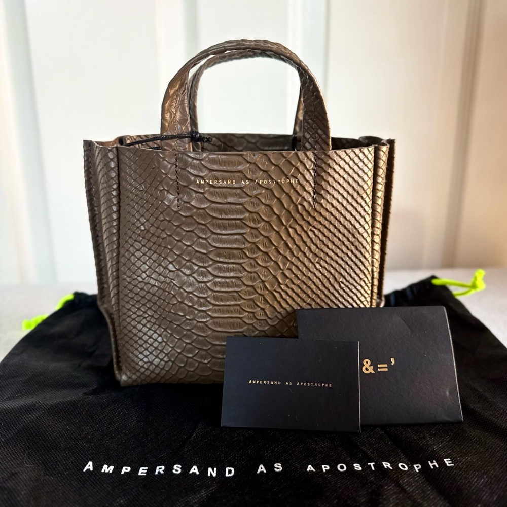 NWT Ampersand As Apostrophe Micro Tote – New Earth Python $473 MSRP (Rare) - Picture 11 of 13
